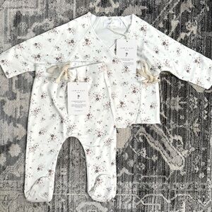 Jamie Kay Baby Girl Sweet William Floral Kimono Set